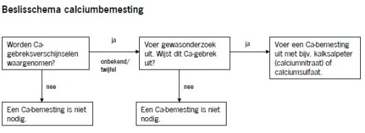 Beslisschema calciumbemesting